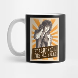 Vintage Aesthetic Jennifer Beals // flashdance Mug